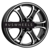 Диски КИК 7,5x18/6x139,7 ET38 D100,1 Балеар (КС727) Алмаз черный