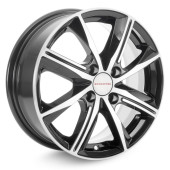 Диски КиК 7,0\R16 5*110 ET38 d67.1 алмаз чёрный