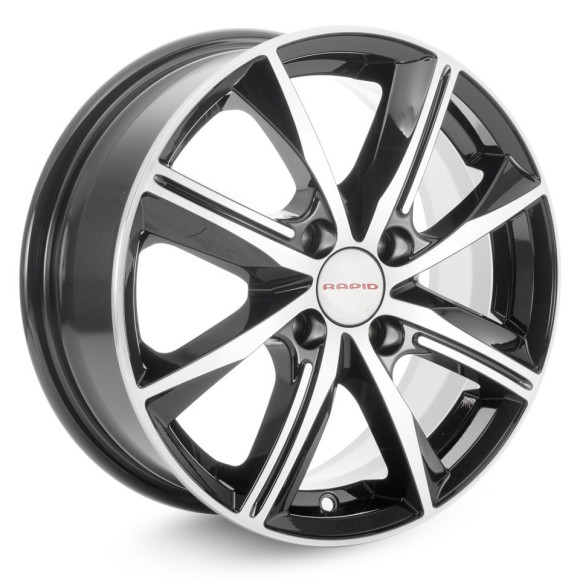 Диски КиК 7,0\R16 5*110 ET38 d67.1 алмаз чёрный