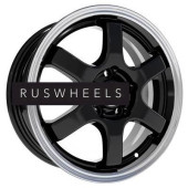 Грузовые диски СКАД 6x15/5x100 ET38 D57,1 Киото (КЛ249) Антрацит-алмаз (АРС 014 black)