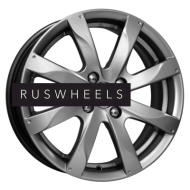 Диски КИК 6x15/4x100 ET39 D56,6 Джемини-оригинал (КС617) Дарк платинум