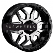 Диски LS 7x16/6x139,7 ET38 D100,1 1285 BKF (конус, Колпак+лого)