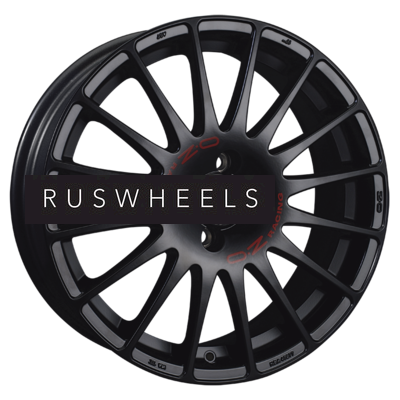 Диски OZ 8x17/5x112 ET35 D75 Superturismo GT Matt Black + Red Lettering