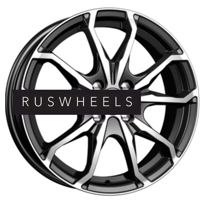 Диски КИК 6x16/4x98 ET35 D58,5 Brent (КС733) Алмаз черный