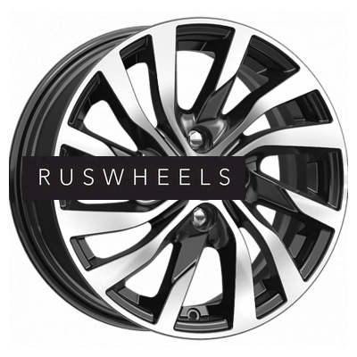 Диски КИК 6x15/4x100 ET46 D54,1 КС882 Алмаз черный