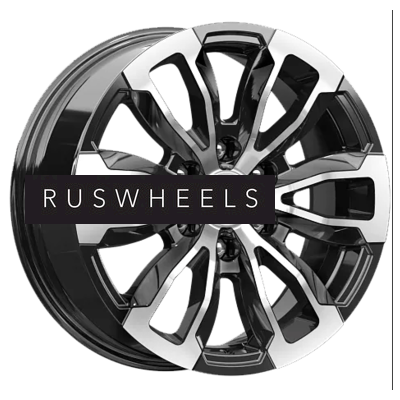 Диски КИК 7,5x18/6x139,7 ET25 D106,1 Меконг (КС959) Алмаз черный