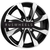 Диски КИК 6x15/4x114,3 ET40 D67,1 Джемини (КС617) Алмаз черный