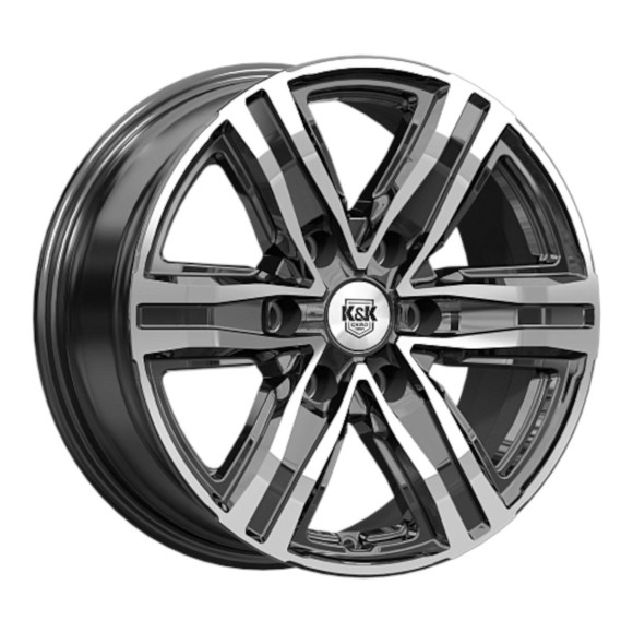 Диски КиК 7.5\R17 6*139.7 ET36 d100.1 Алмаз черный Диски КиК 7.5\R17 6*139.7 ET36 d100.1 Алмаз черный
