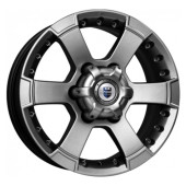 Диски КиК 7,0\R16 6*139.7 ET38 d67.1 Дарк платинум