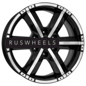 Диски КИК 8x18/6x139,7 ET42 D75,1 Окинава (КС469) Алмаз черный