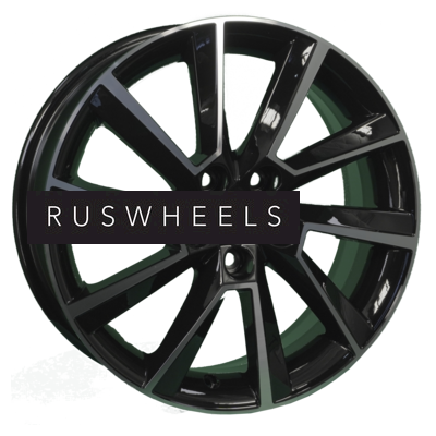 Диски Khomen Wheels 6x16/5x100 ET45 D57,1 KHW1604 (Fabia/Polo) Black-FP