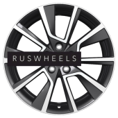 Диски Khomen Wheels 7x18/5x114,3 ET45 D66,1 KHW1802(Teana/X-trail) Black-FP Диски Khomen Wheels 7x18/5x114,3 ET45 D66,1 KHW1802(Teana/X-trail) Black-FP