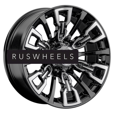 Диски LS 8x17/6x139,7 ET-15 D106,1 1363 BKF (конус, Колпак+лого)