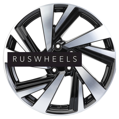 Диски Khomen Wheels 7,5x18/5x112 ET43 D57,1 KHW1801 (Kodiaq/Tiguan) Black-FP