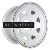 Диски Off-Road Wheels 8x16/6x139,7 ET10 D110 Тойота Ниссан (треуг. мелкий) Белый (с увелич.полкой под суппорт) Диски Off-Road Wheels 8x16/6x139,7 ET10 D110 Тойота Ниссан (треуг. мелкий) Белый (с увелич.полкой под суппорт)