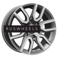 Диски Khomen Wheels 8x17/6x139,7 ET30 D106,1 KHW1723 (JAC T6 Pickup) Gray-FP Диски Khomen Wheels 8x17/6x139,7 ET30 D106,1 KHW1723 (JAC T6 Pickup) Gray-FP