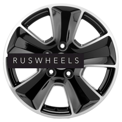Диски Khomen Wheels 6,5x16/5x110 ET45 D67,1 KHW1601 (DFM 580) Black-FP