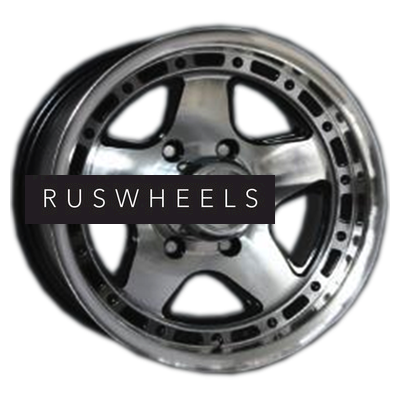 Диски LS 8x15/6x139,7 ET-10 D106,1 870 BKF (конус, Колпак+лого)