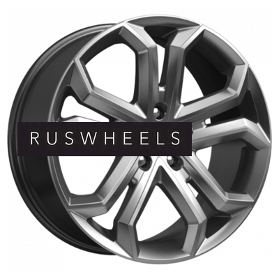 Диски КИК 8,5x19/5x114,3 ET45 D64,1 Пандора (КС466) Дарк платинум