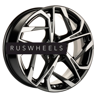 Диски Khomen Wheels 7x17/5x112 ET45 D57,1 KHW1716 (Karoq/Tiguan) Black-FP