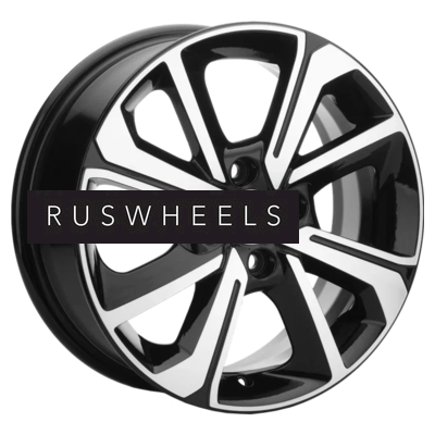 Диски Khomen Wheels 6x15/4x100 ET40 D60,1 KHW1501 (Logan/Sandero/Xray) Black-FP