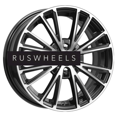 Диски КИК 6x16/4x100 ET37 D60,1 Меандр-оригинал (КС879) Алмаз черный SK