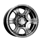 Диски КиК  Байконур (КС473)  7,0\R15 5*139,7 ET20  d110,1  Дарк платинум  [72786]