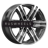 Диски КИК 7,5x17/6x139,7 ET36 D100,1 R8 (КС1174) Алмаз черный