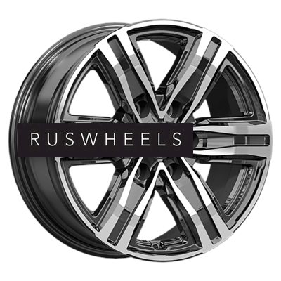 Диски КИК 7,5x17/6x139,7 ET36 D100,1 R8 (КС1174) Алмаз черный