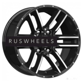 Диски КИК 8x17/6x139,7 ET0 D106,1 Алгама (КС762) Алмаз черный