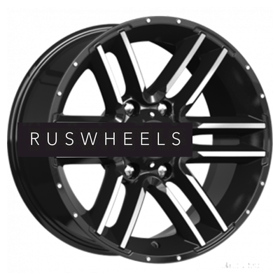 Диски КИК 8x17/6x139,7 ET0 D106,1 Алгама (КС762) Алмаз черный