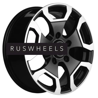 Диски Khomen Wheels 6,5x17/5x139,7 ET40 D98,5 KHW1725 (Niva Travel/Legend) Black-FP