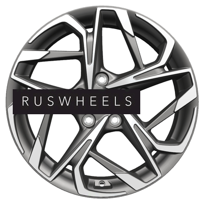Диски Khomen Wheels 7x17/5x114,3 ET45 D60,1 KHW1716 (Changan/Geely/Lexus/Toyota) Gray-FP (пш)