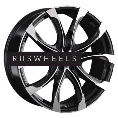 Диски Replay 9,5x22/5x120 ET49 D72,6 LR54 BKF (конус, LR002)