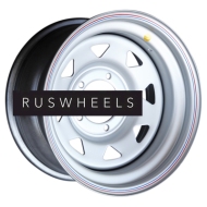 Диски Off-Road Wheels 8x16/5x139,7 ET-19 D110 УАЗ (треуг. мелкий) Серебристый