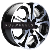 Диски Khomen Wheels 6,5x17/5x114,3 ET50 D64,1 KHW1711 (Haval/Honda) Black-FP