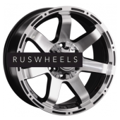 Диски LS 8x18/6x139,7 ET20 D106,1 1289 BKF (конус, Колпак+лого)