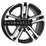 Диски КИК 7x16/5x139,7 ET30 D98 Палладика (КС591М) Алмаз черный