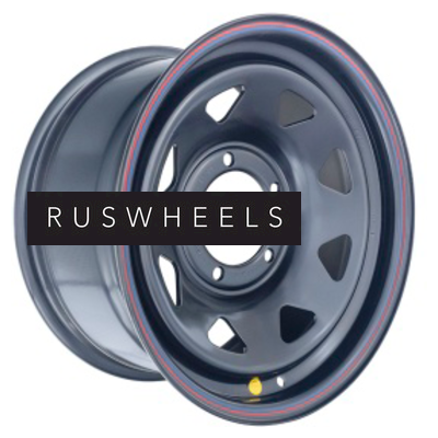 Диски Off-Road Wheels 7x16/5x139,7 ET15 D110 УАЗ Х (треуг. мелкий) Черный (с увелич.полкой)