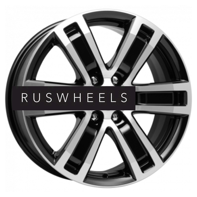 Диски КИК 7,5x17/6x139,7 ET46 D67,1 R-7 Рольф оригинал (КС457) Алмаз черный