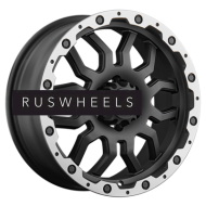 Диски LS 7,5x17/6x114,3 ET40 D66,1 1285 MBL (конус, Колпак+лого)