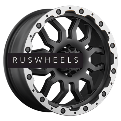 Диски LS 7,5x17/6x114,3 ET40 D66,1 1285 MBL (конус, Колпак+лого)