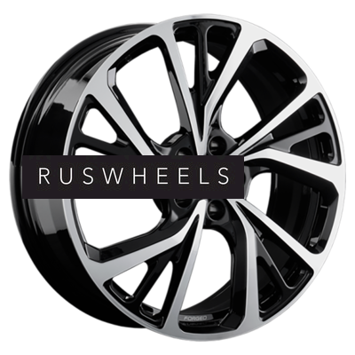 Диски LS Forged 8x19/5x120 ET30 D72,6 LS FG22 BKF (конус, C570)