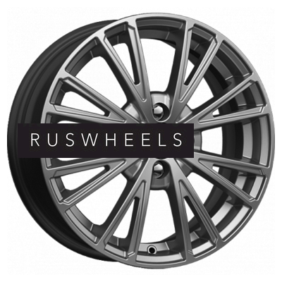 Диски КИК 6x16/4x100 ET49 D54,1 Меандр-оригинал (КС879) Дарк платинум