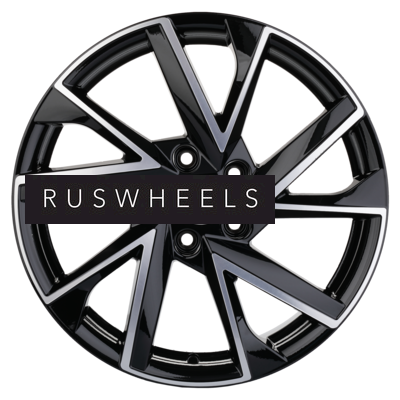 Диски Khomen Wheels 7x17/5x114,3 ET50 D67,1 KHW1714 (CX-5/Seltos/Optima) Black-FP