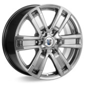 Диски КиК 7.5\R17 6*139.7 ET25 d106.1 Дарк платинум Диски КиК 7.5\R17 6*139.7 ET25 d106.1 Дарк платинум