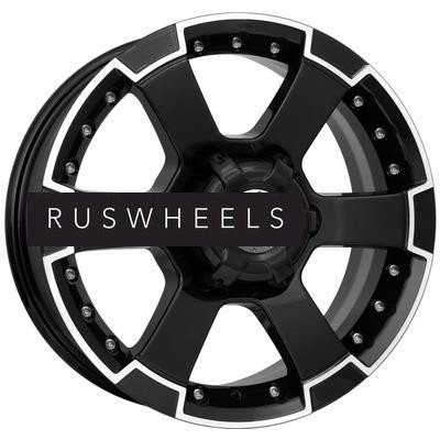 Диски КИК 7x16/6x139,7 ET20 D110,1 M56 (КС593) Алмаз черный Диски КИК 7x16/6x139,7 ET20 D110,1 M56 (КС593) Алмаз черный