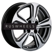 Диски Khomen Wheels 6x15/4x100 ET46 D54,1 KHW1502 (Rio/Solaris) G-Silver-FP