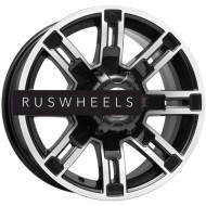 Диски КИК 7,5x16/6x139,7 ET30 D100,1 Полюс (КС609M) Алмаз черный Диски КИК 7,5x16/6x139,7 ET30 D100,1 Полюс (КС609M) Алмаз черный