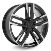 Диски Вектор  В213  7,0\R17 5*114,3 ET45  d60,1  Алмаз черный  [21304AB]